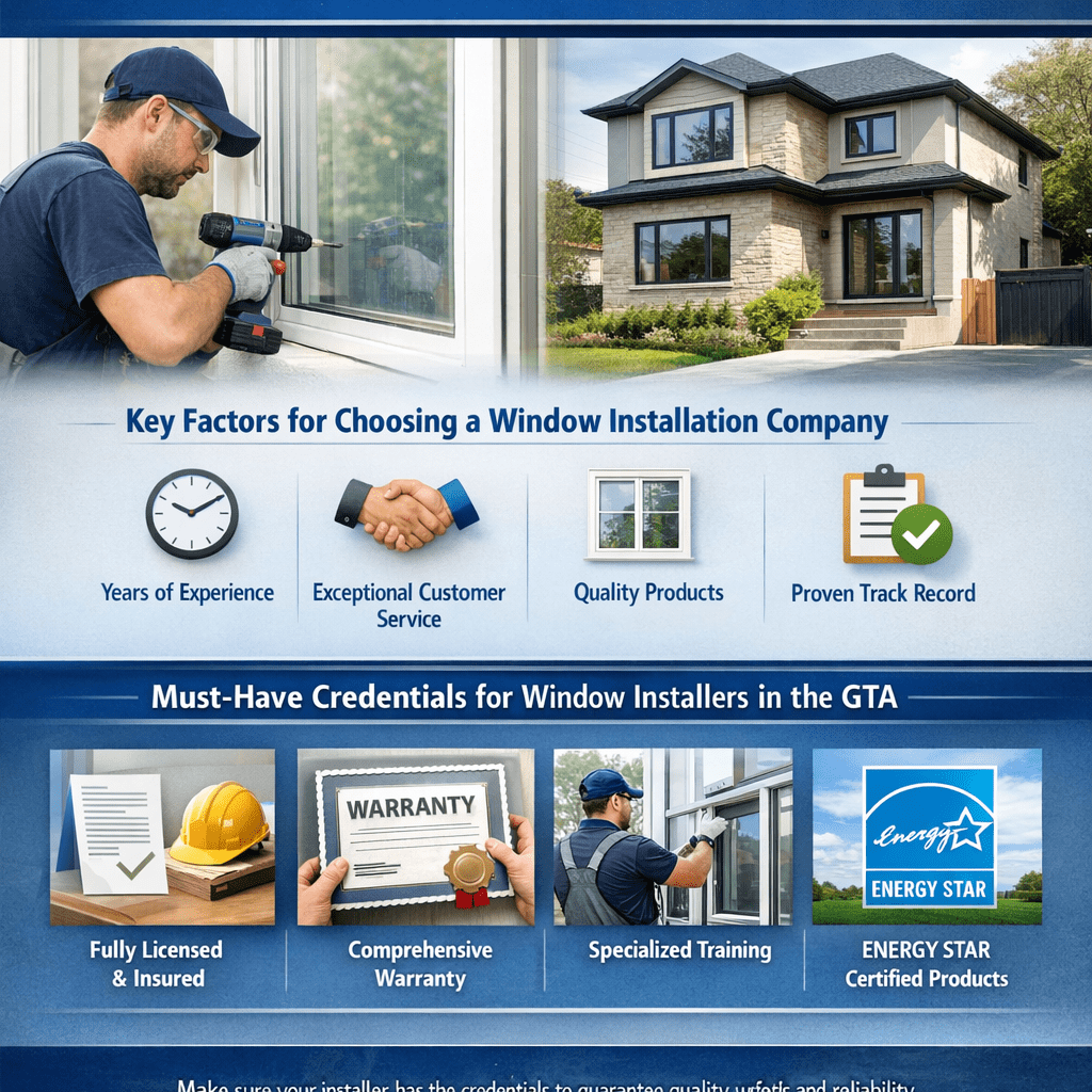 Toronto homeowner reviewing window installer qualifications checklist