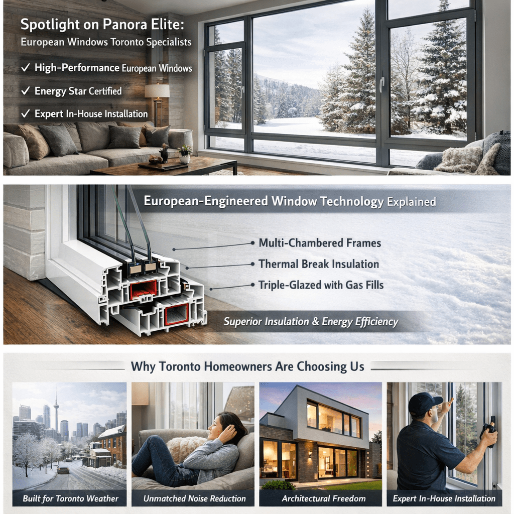 European tilt and turn aluminum windows installed in a Toronto home